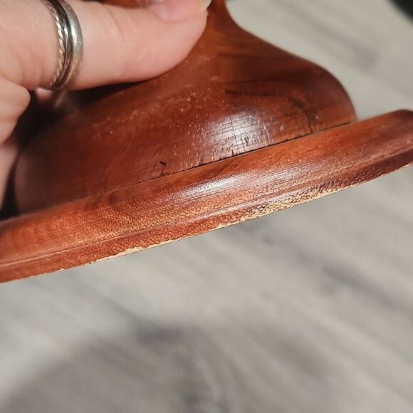 Threshold Arjun Wood Cake Stand From India - Picture 7 of 7